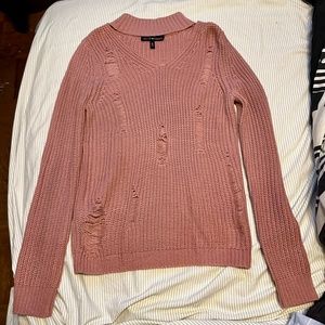 Derek Heart Distressed Sweater